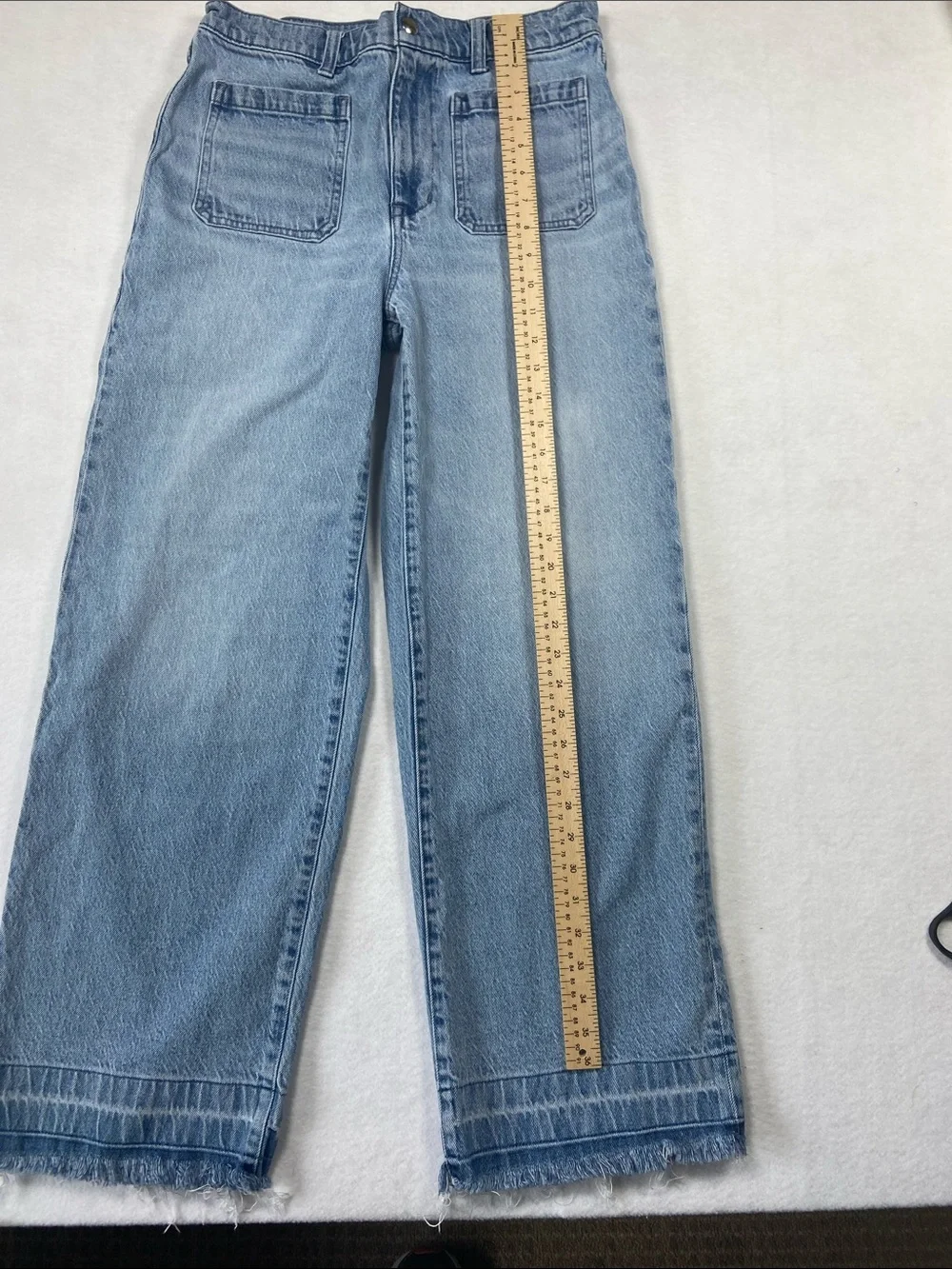 Madewell Light Blue Wide Leg Jeans